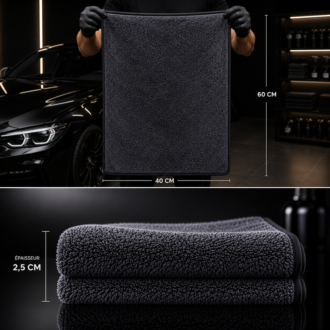 Serviette Microfibre Absorption Extreme Antirayure