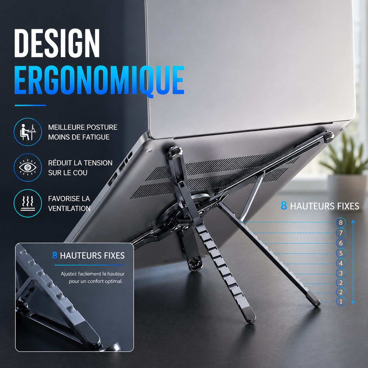 Support Trépied Magnétique Multi-Usage (3 en 1)